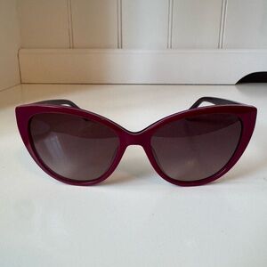 Love Moschino Women’s Cat Eye Cherry Red Sunglasses